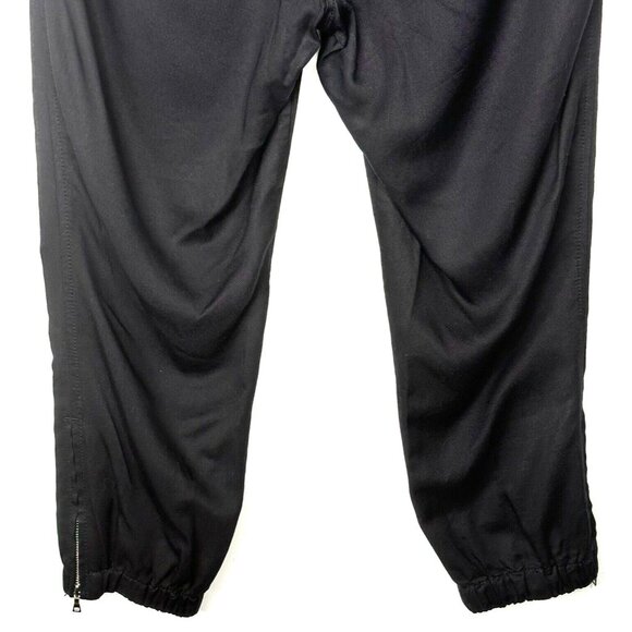 Ann Taylor Loft Womens Capri Pants Stretch Zip Hem Black Size Petites Medium - Picture 6 of 13